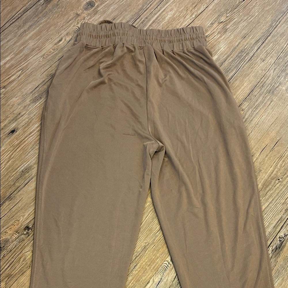 Fabletics Brown Drawstring Pants Medium - image 7